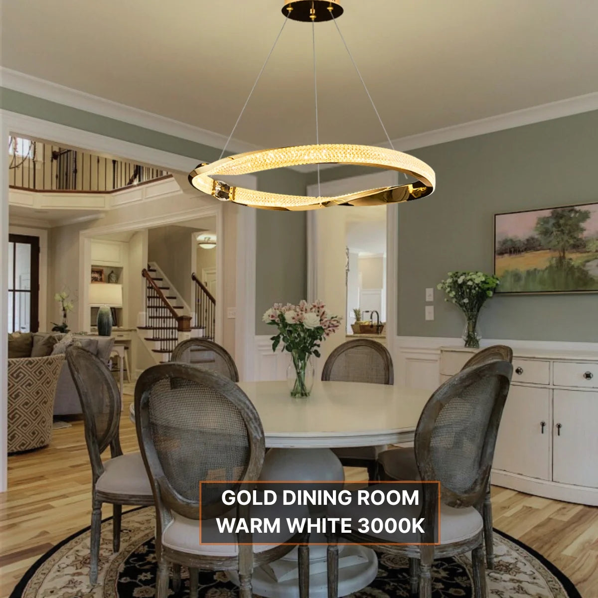 design led chandelier