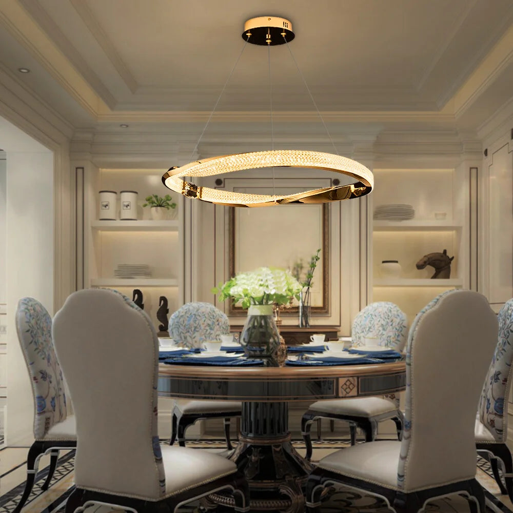 design led chandelier