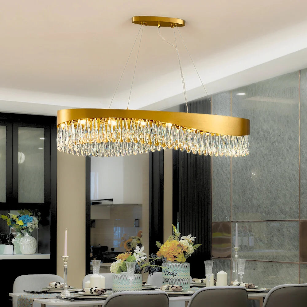 gold crystal light fixture