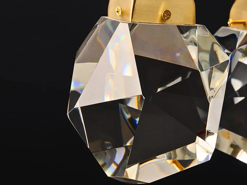 Diamond Chandelier-Large Dimmable LED Crystal Chandelier For Staircase