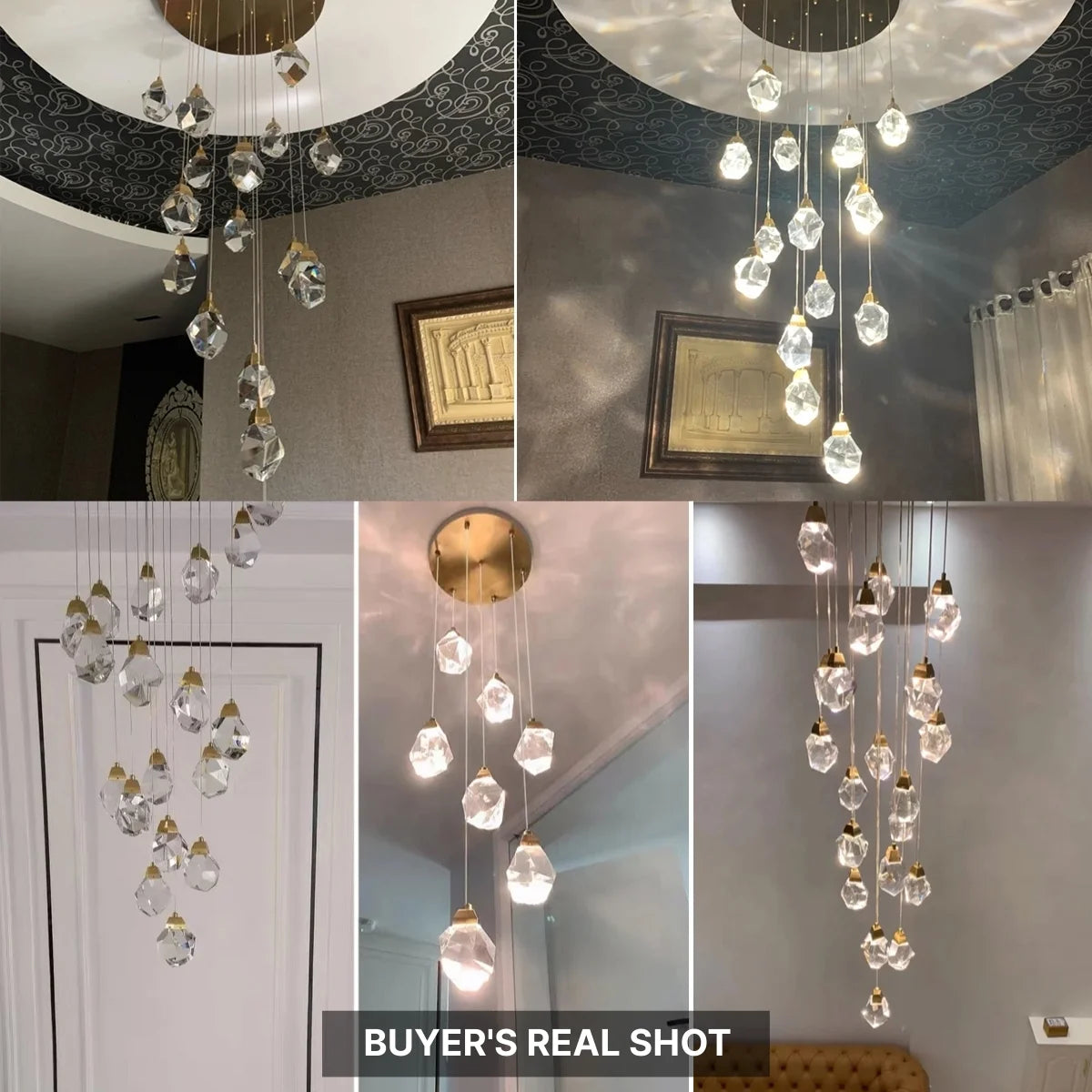 luxury led crystal chandelier