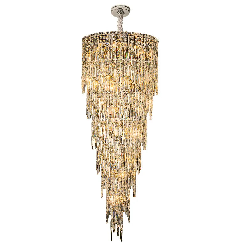 large crystal chandelier