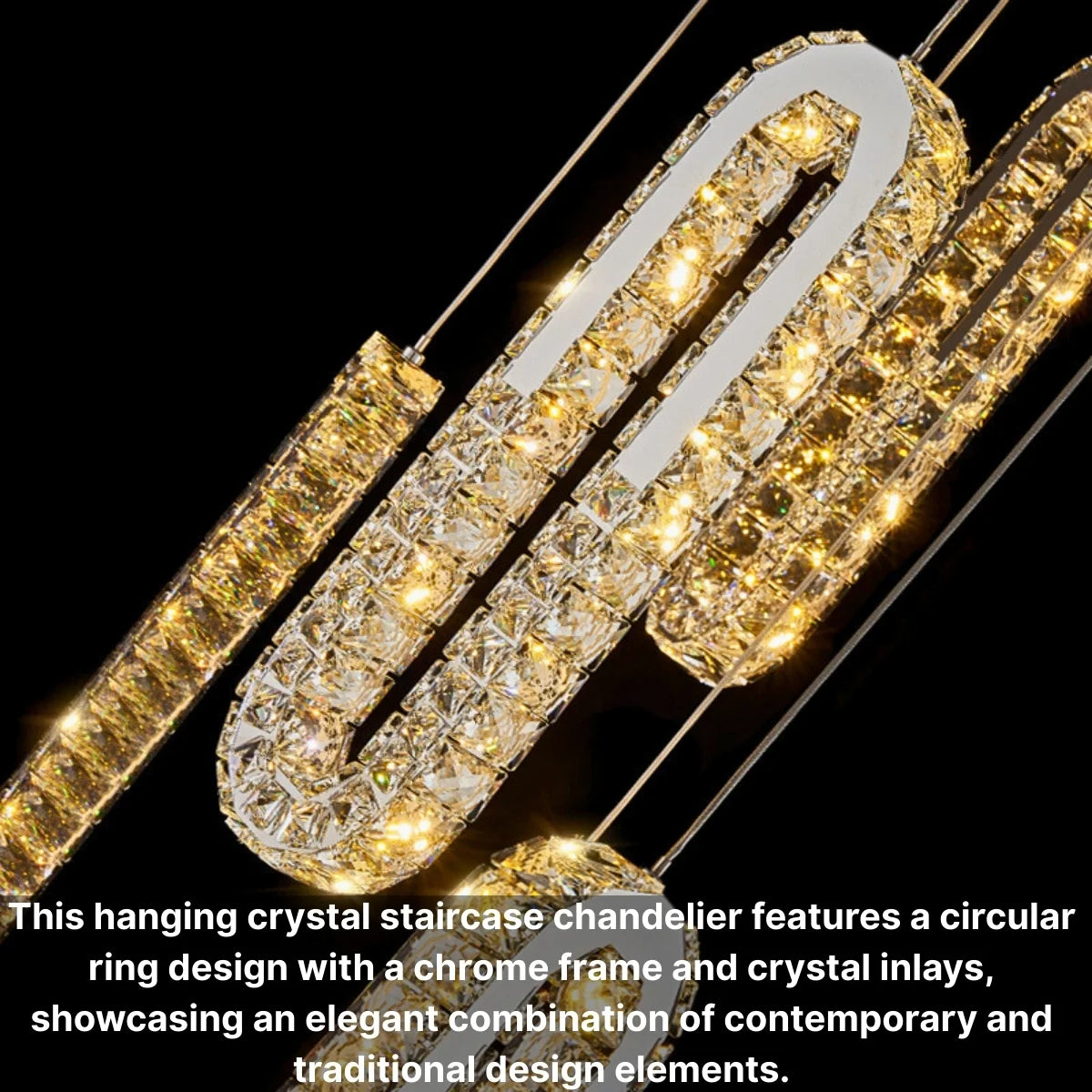 Duplex Staircase Chandelier