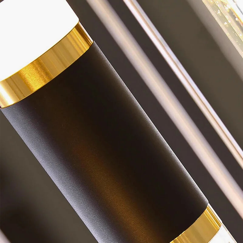 long crystal chandelier