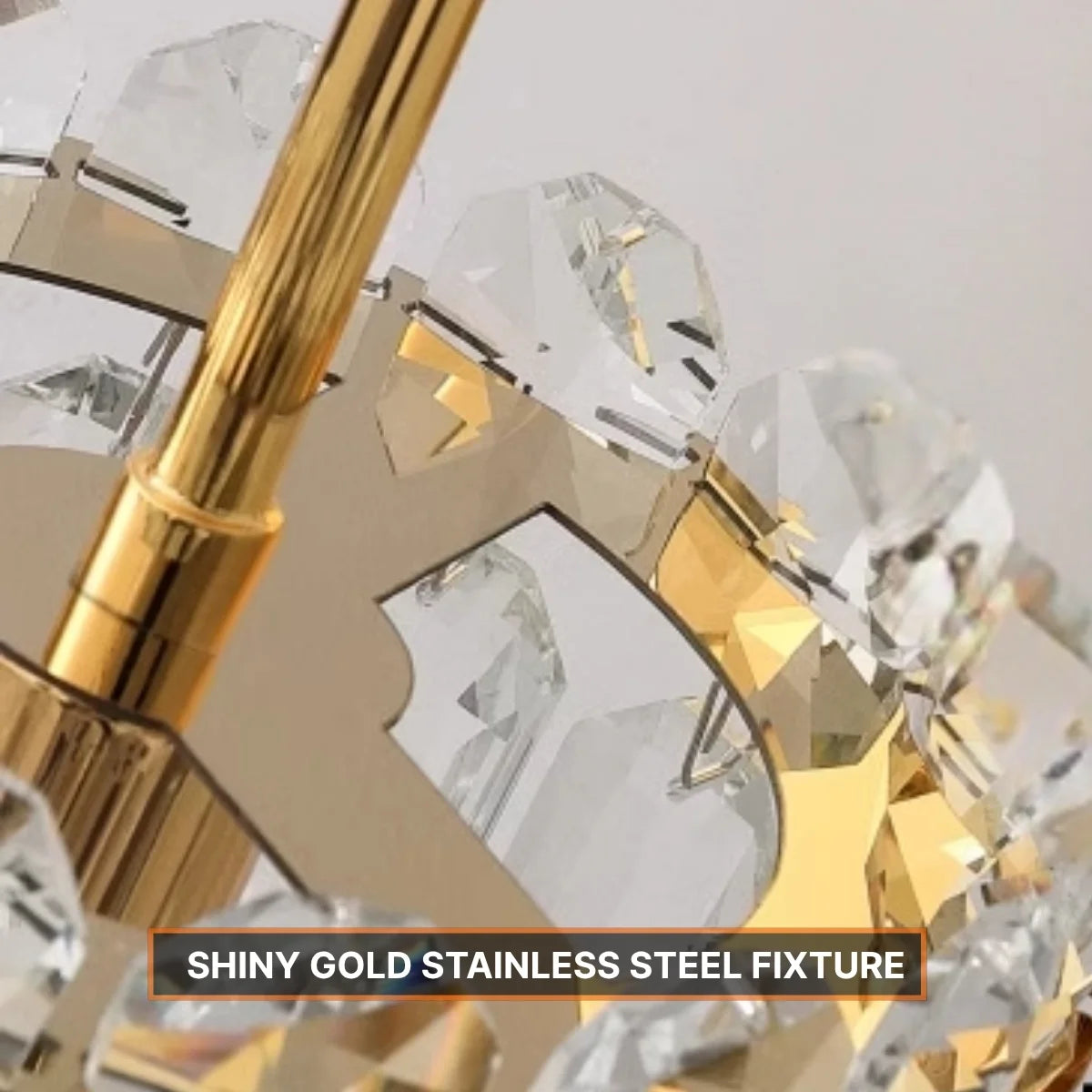 gold crystal pendant light