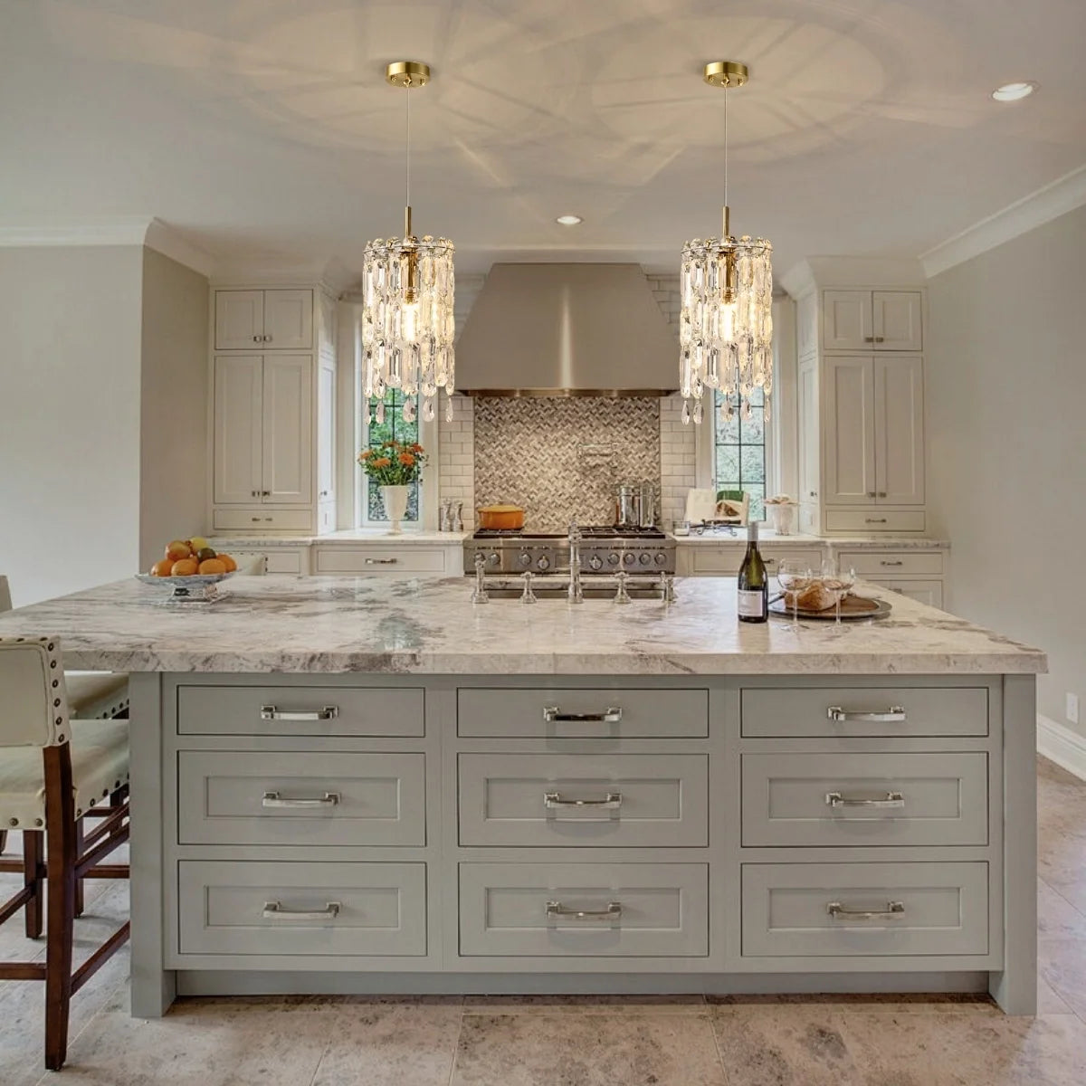 Elf Pendant Lighting With Crystals