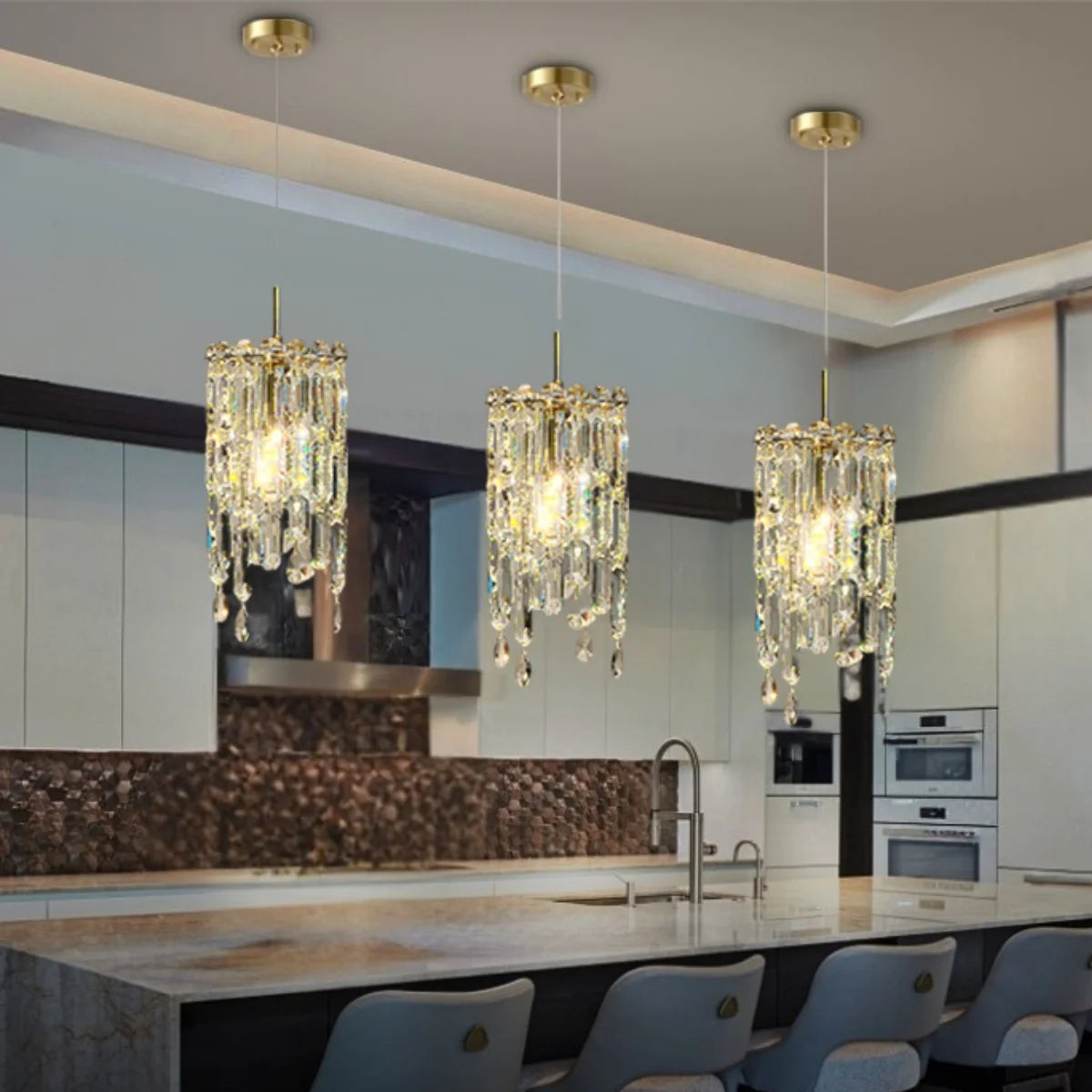 Elf Pendant Lighting With Crystals