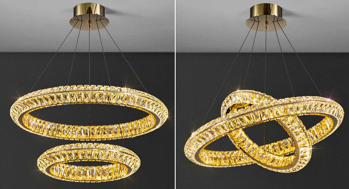 ring crystal chandelier