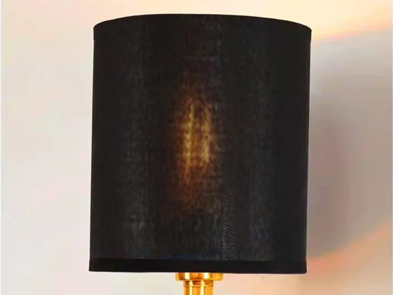black lampshade