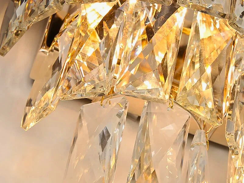 Black crystal wall lamp