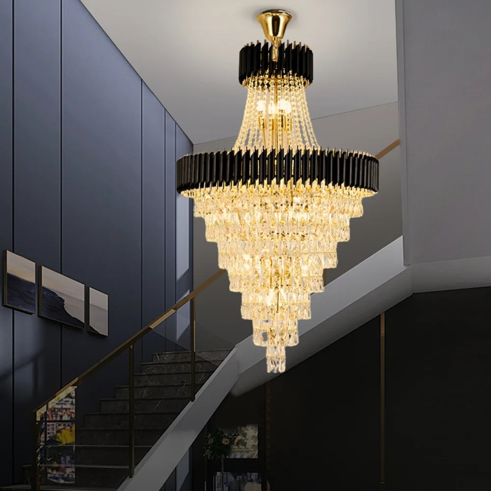 Ethereal-loft Black Gold Chandelier