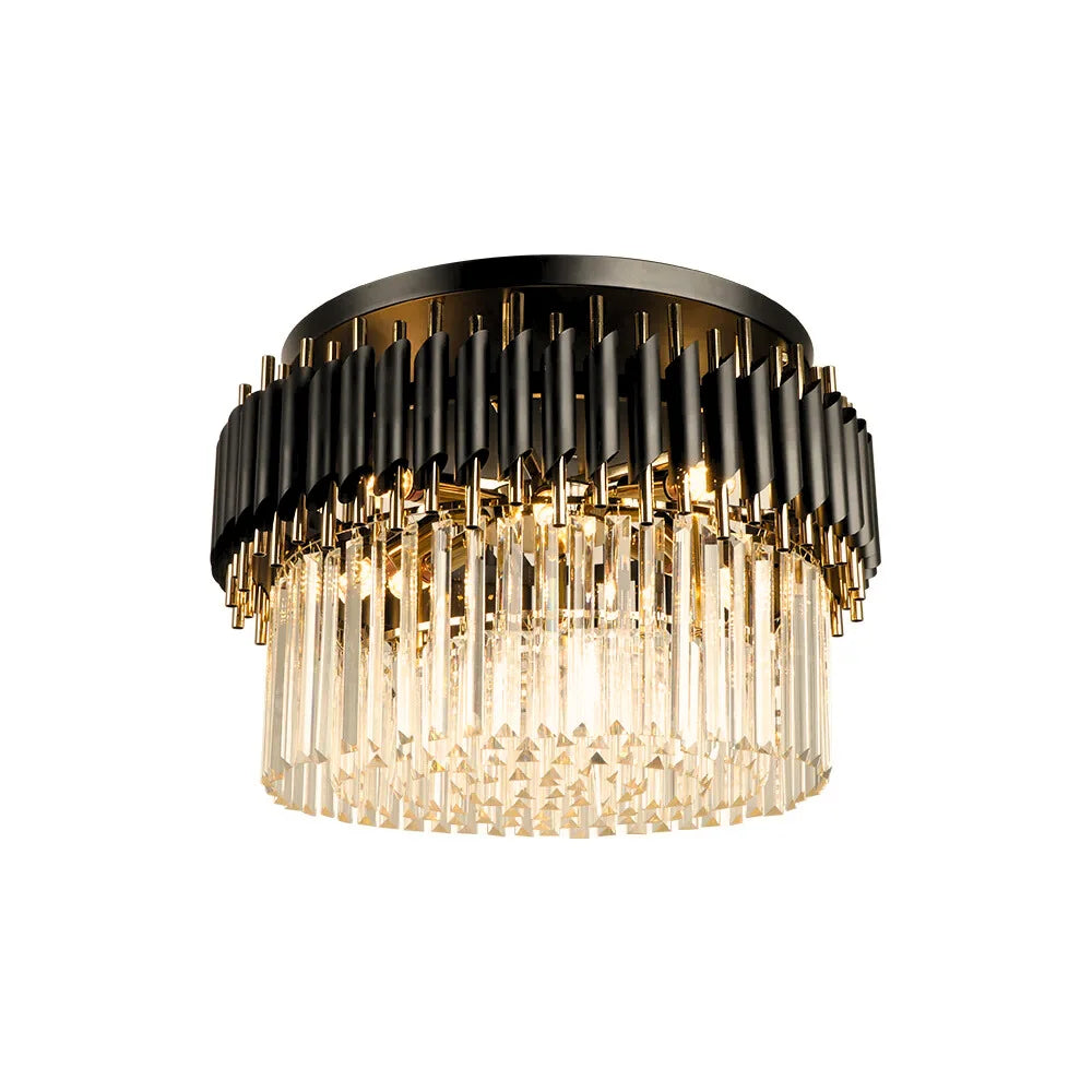 Black and gold ceiling chandelier