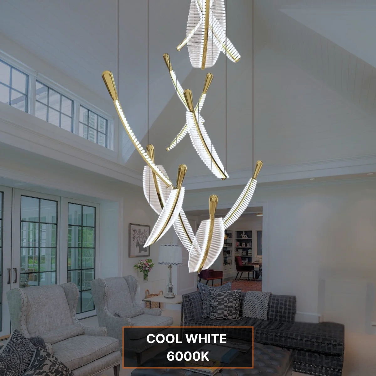 Feather Chandelier