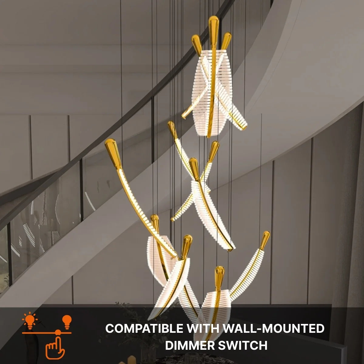 Feather Chandelier