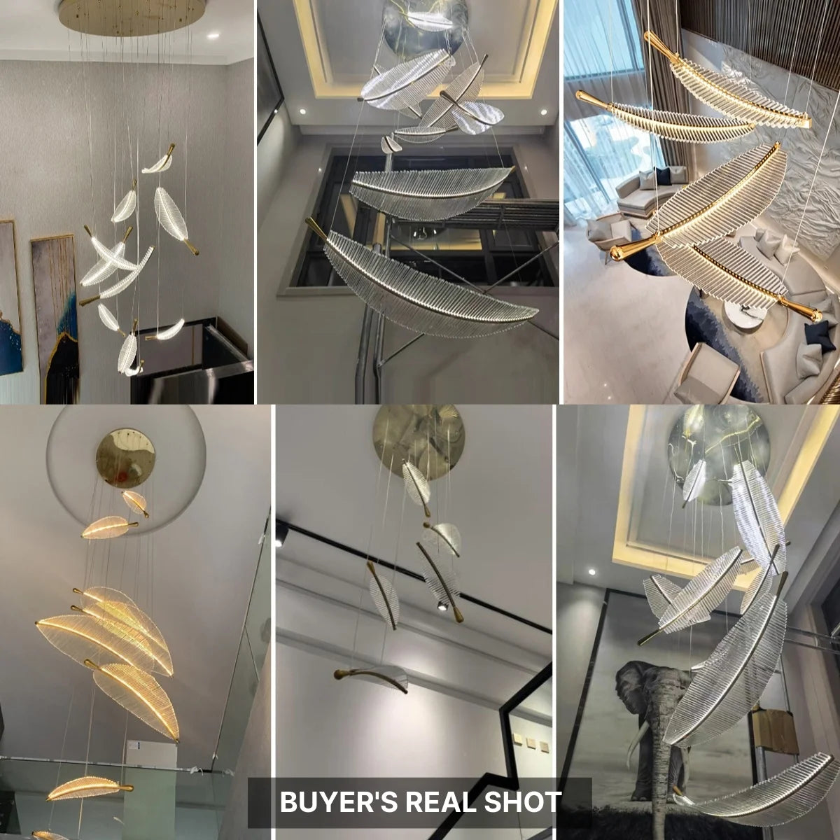 Feather Chandelier