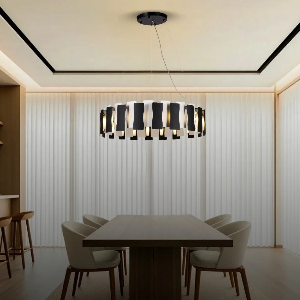 Black and White Chandelier