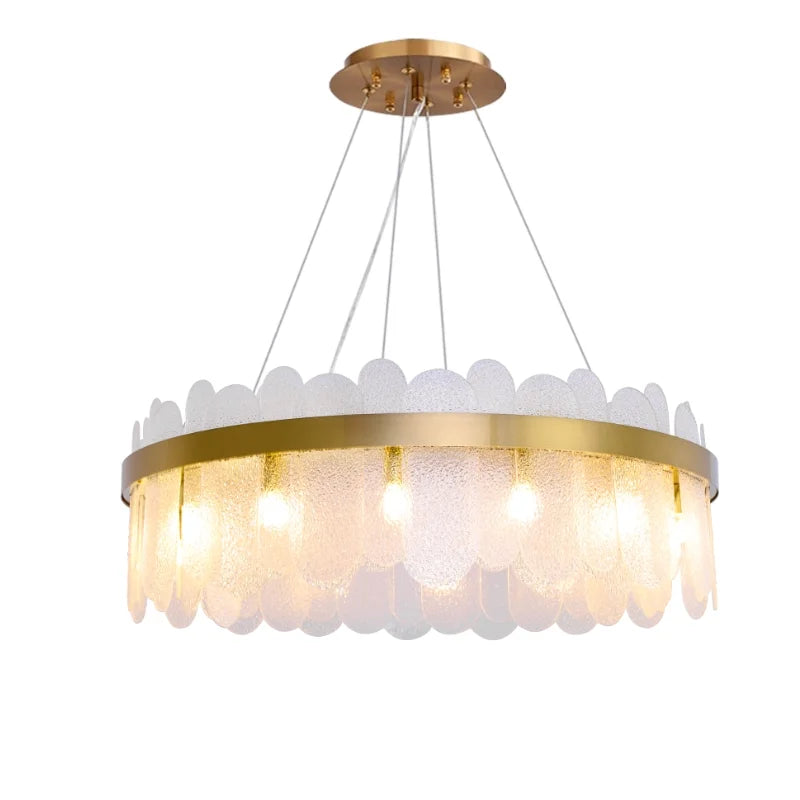 Glacia Luxury Glass Crystal Chandelier for Living Room