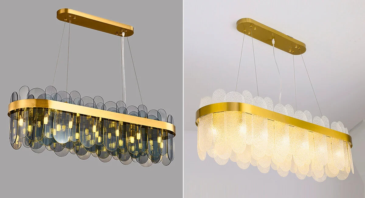 glass chandelier for dining room