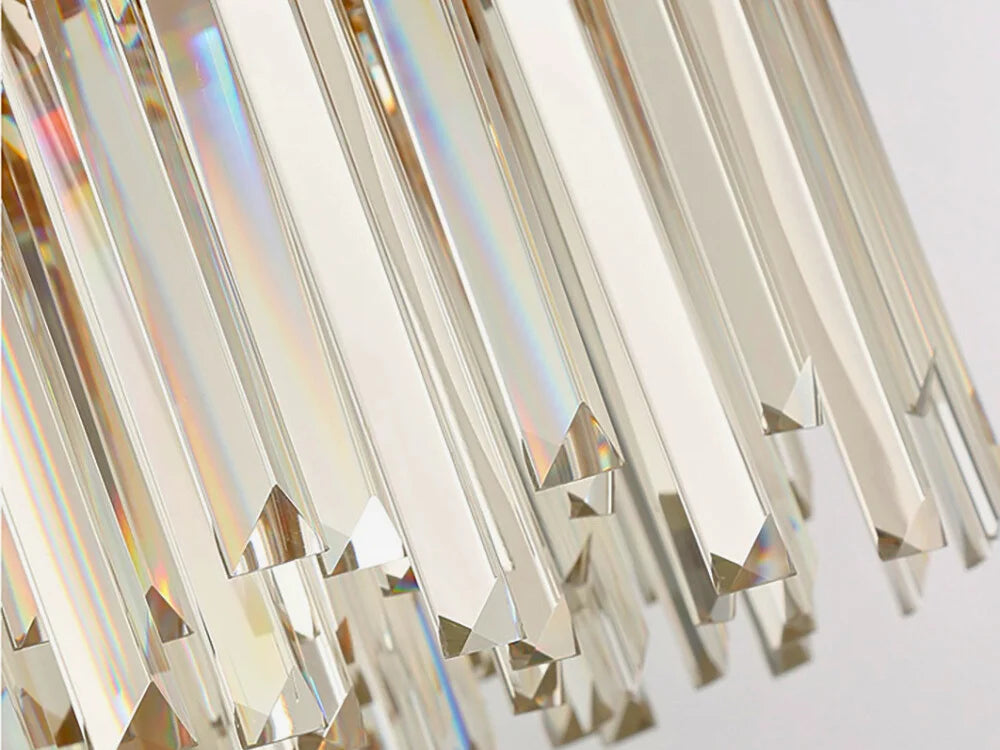 gold light fixture for crystal