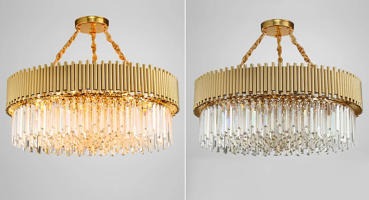 gold light fixture