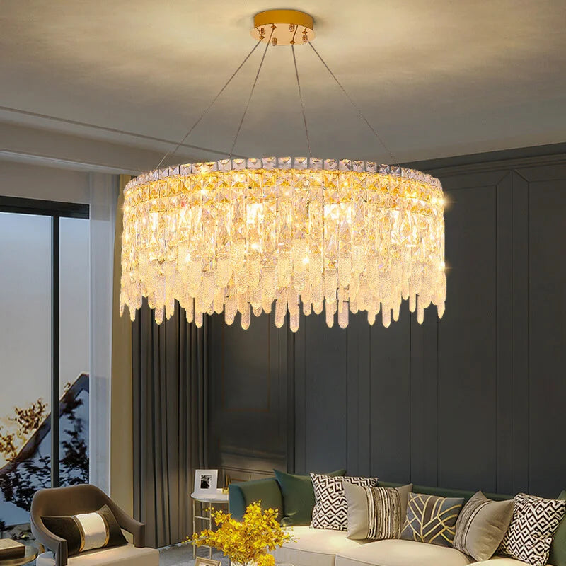 modern crystal chandelier for living room ceiling