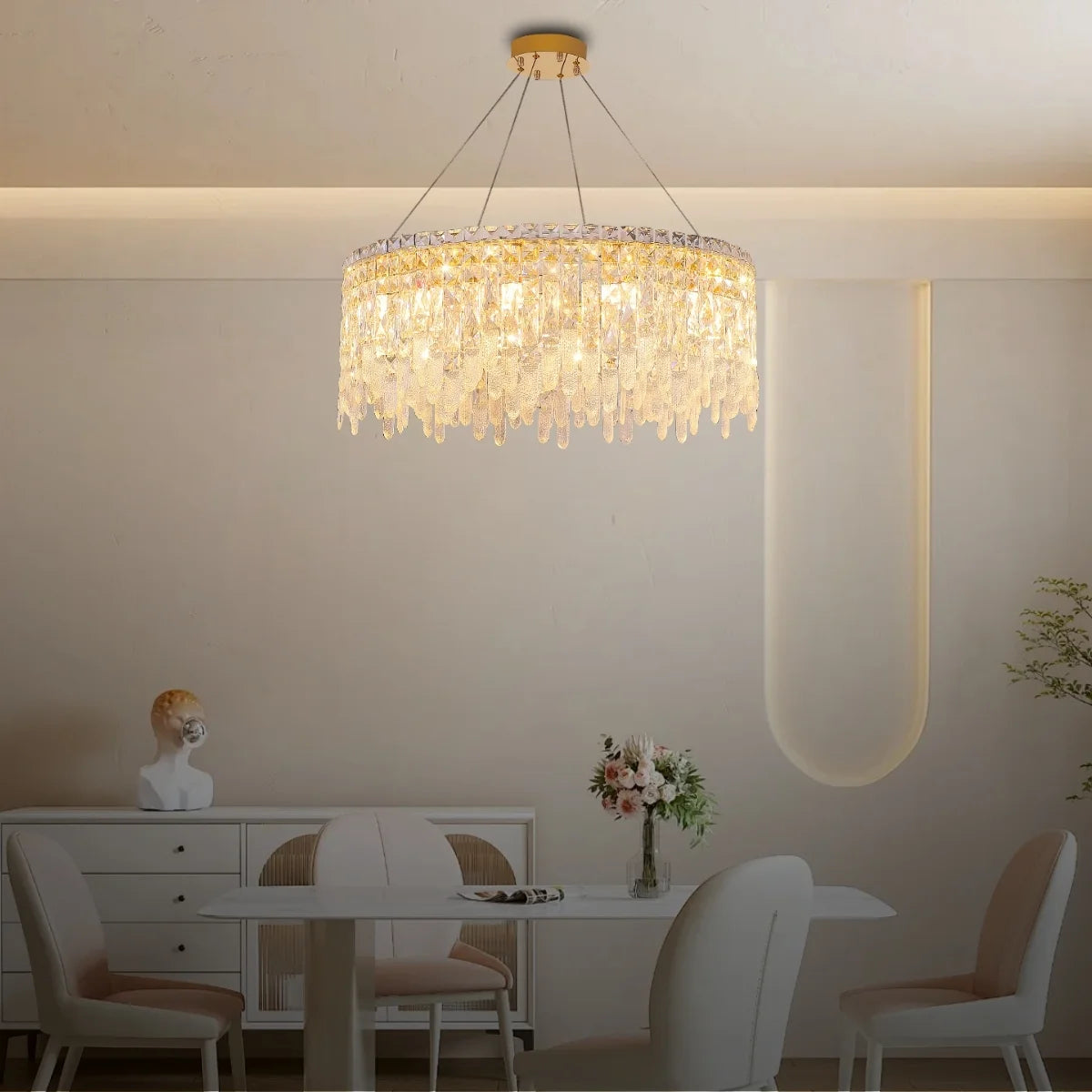 modern crystal chandelier for living room ceiling