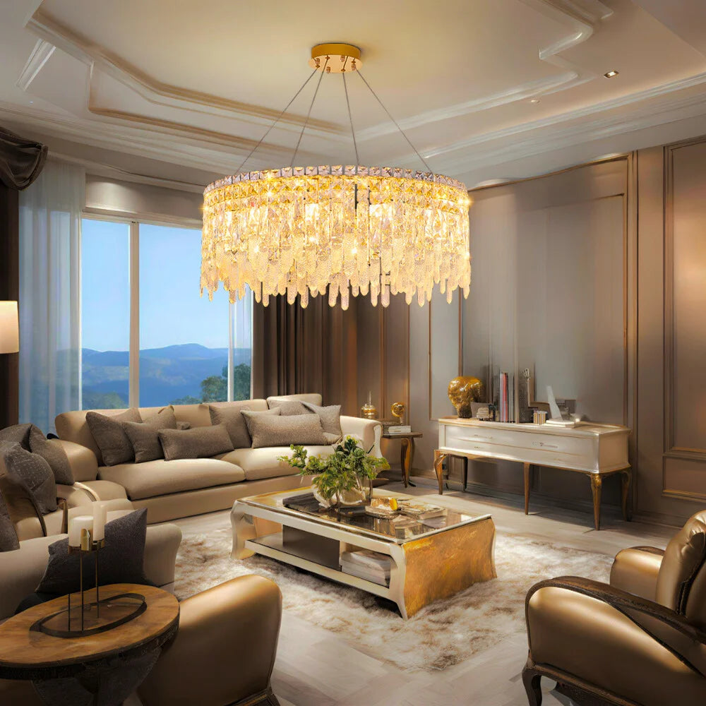 modern crystal chandelier for living room ceiling