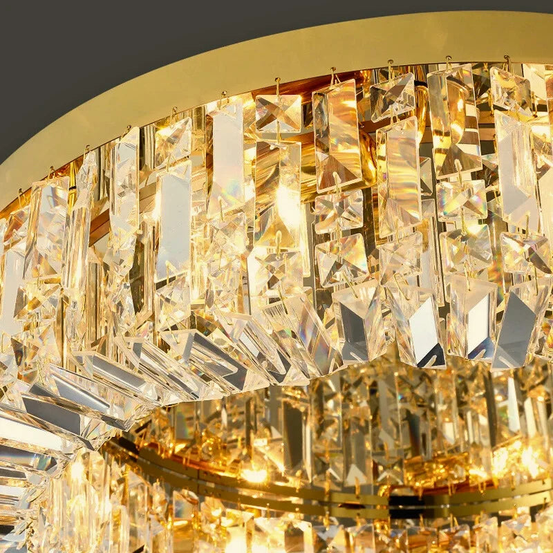 modern crystal light for ceiling