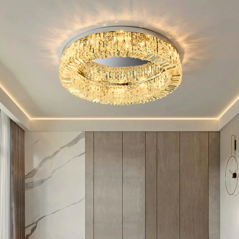modern crystal light for ceiling