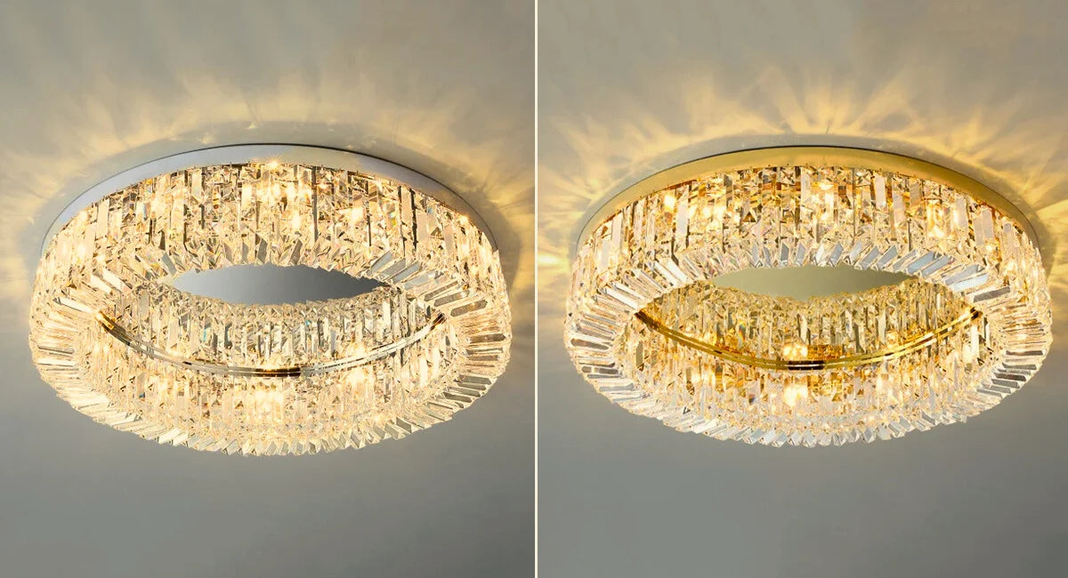 modern crystal light for ceiling