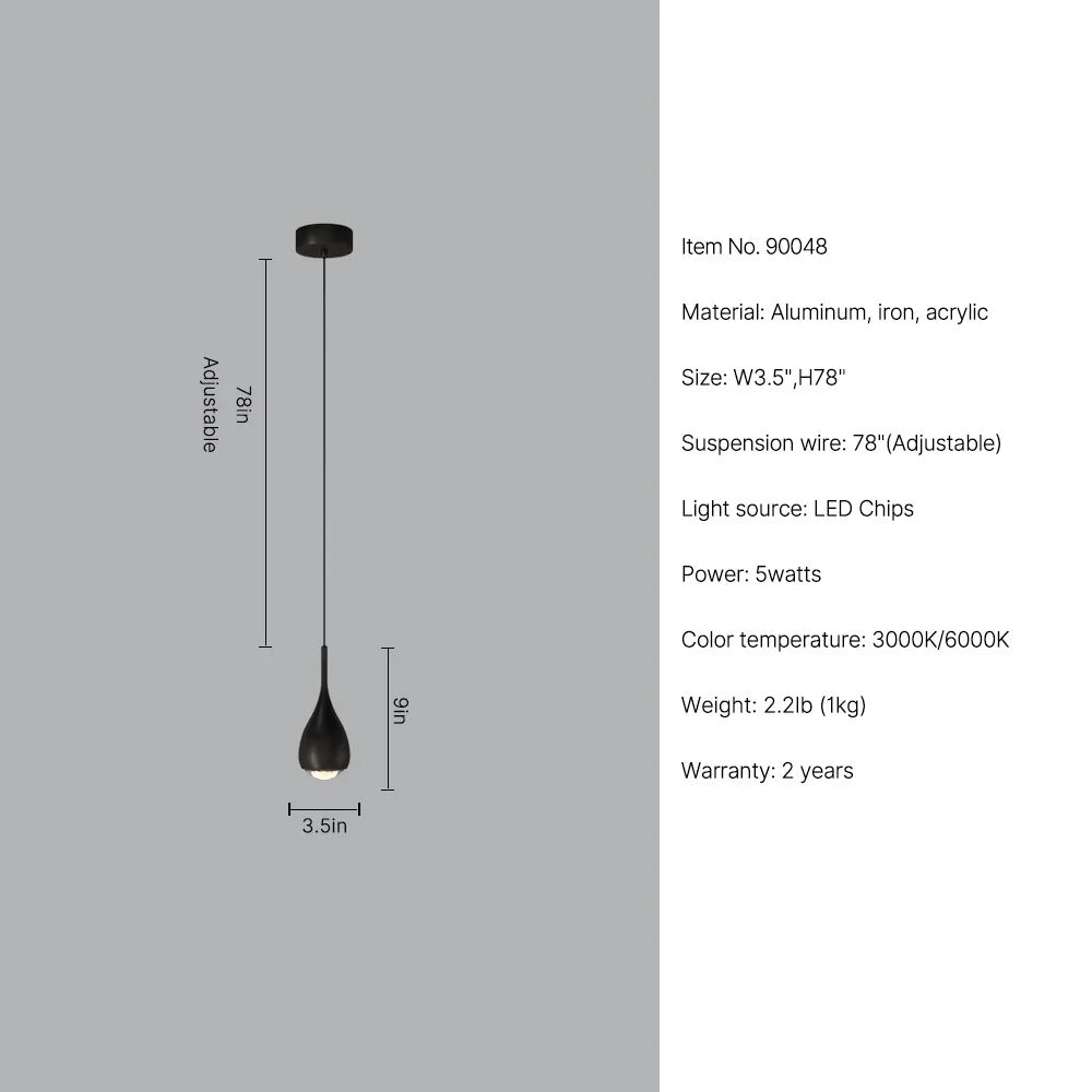 modern small pendant light