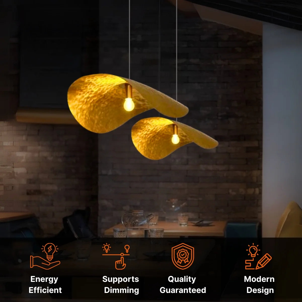 Gold Pendant light