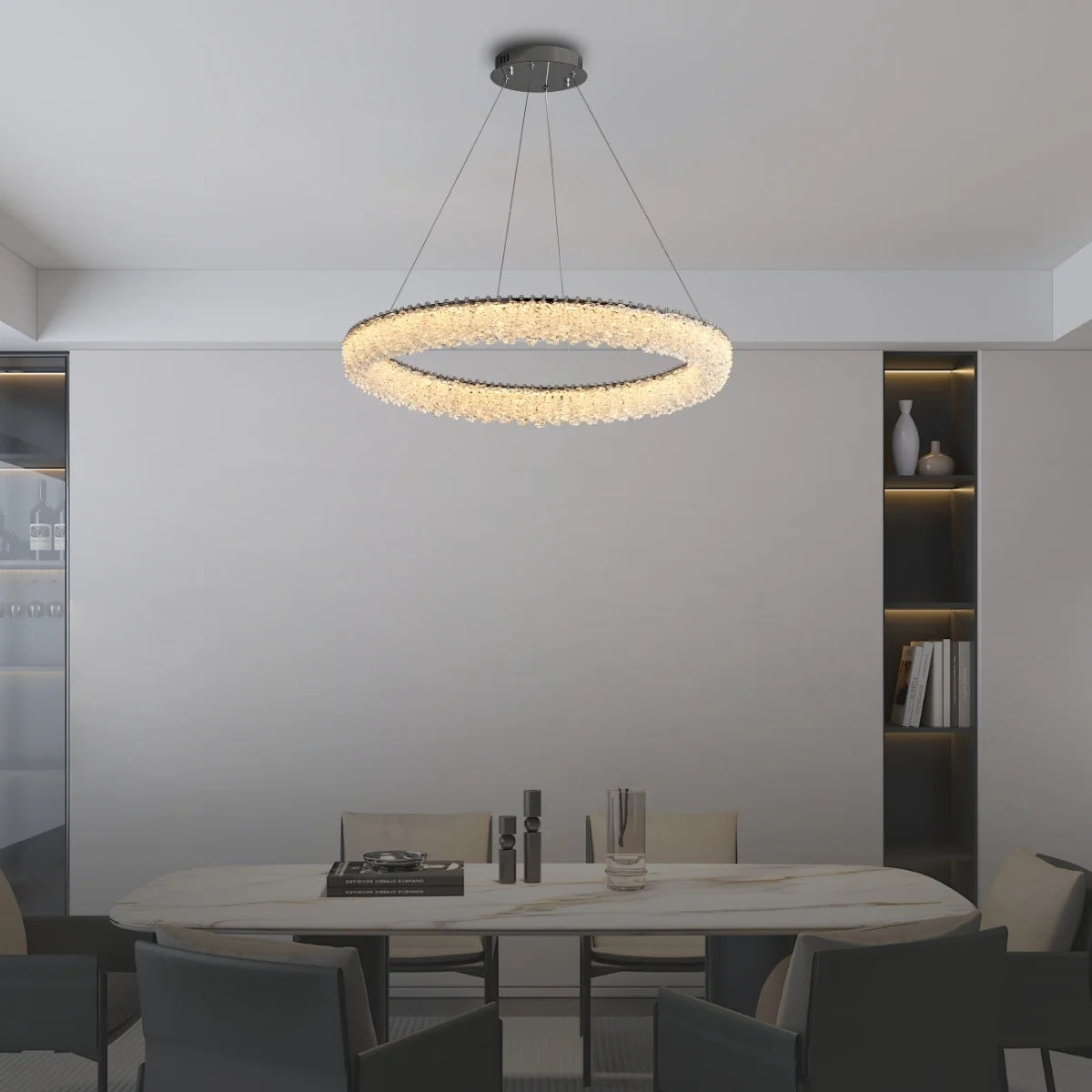 Halo Golden Chandelier