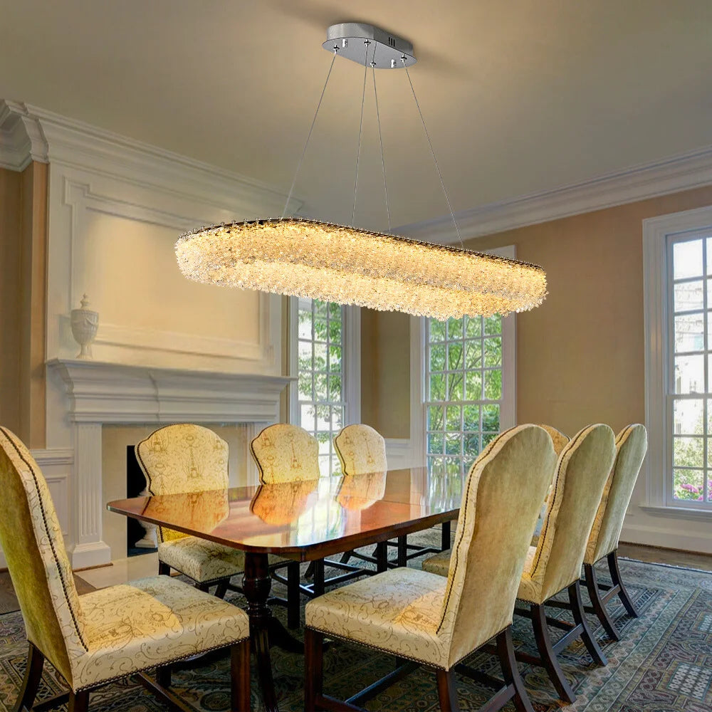 modern crystal chandelier for dining room