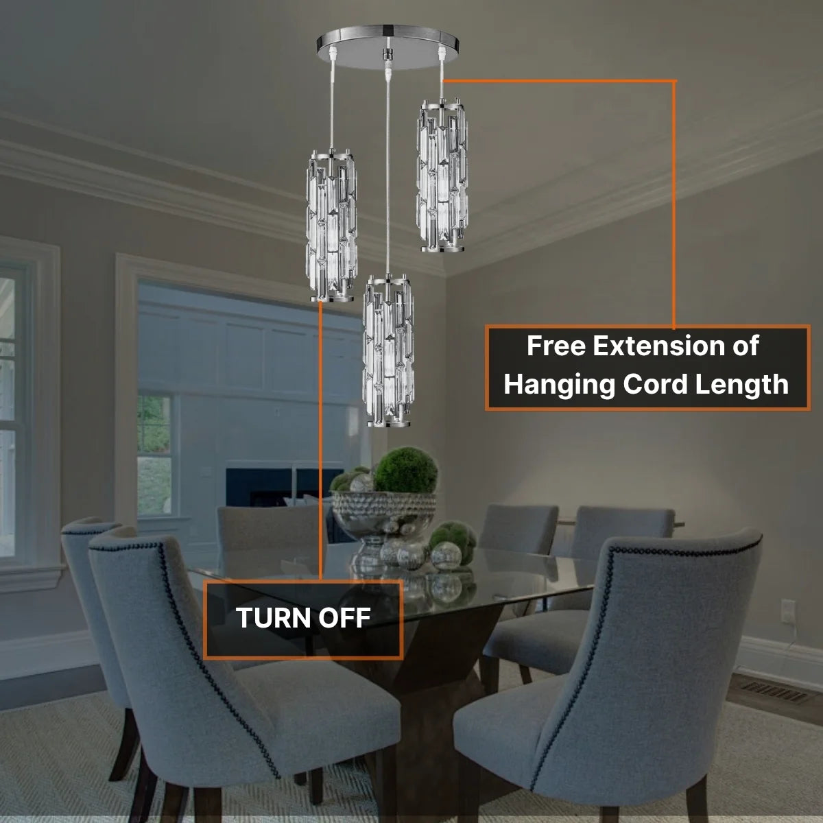 Industrial Glam Lighting Fixture
