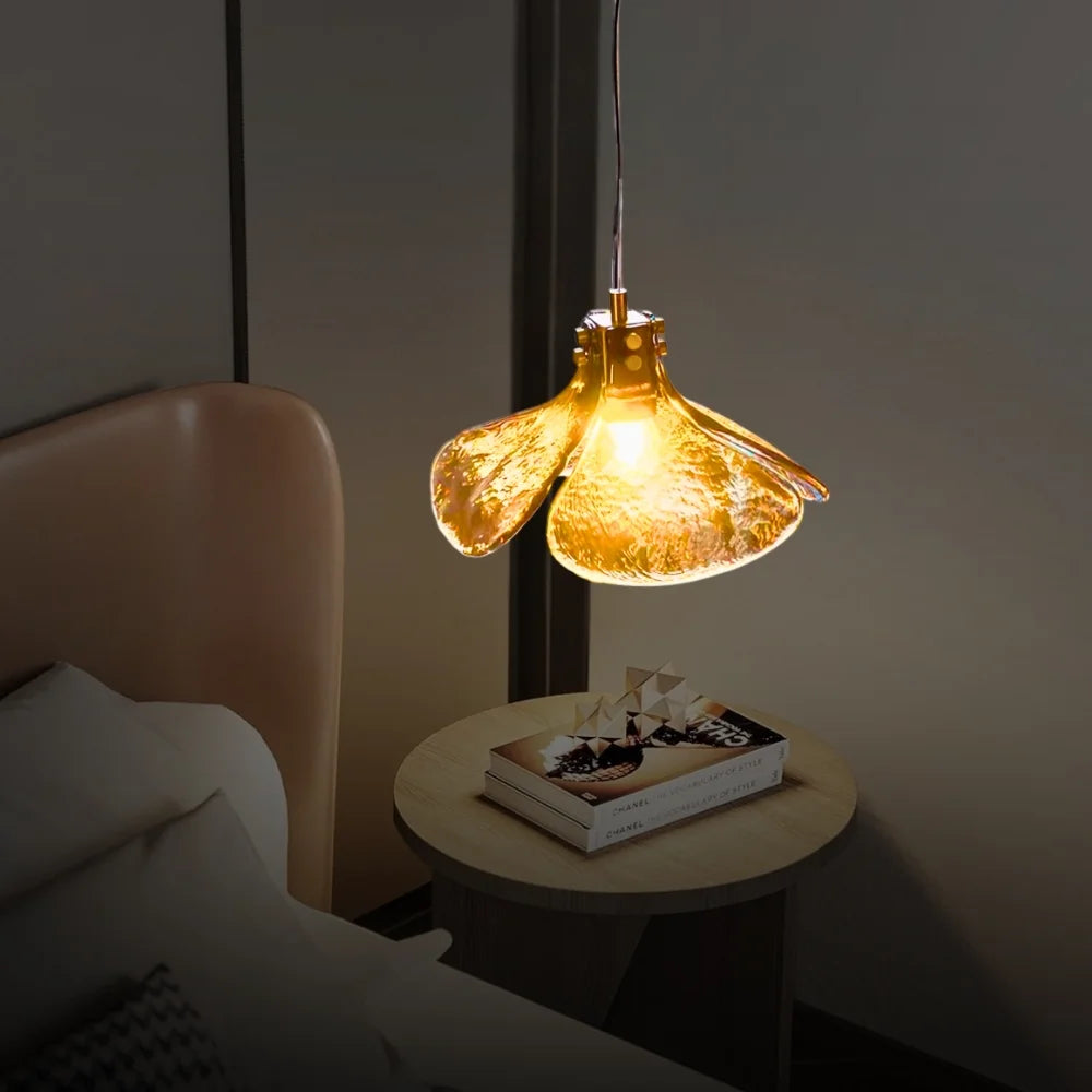 LED glass hanging pendant light