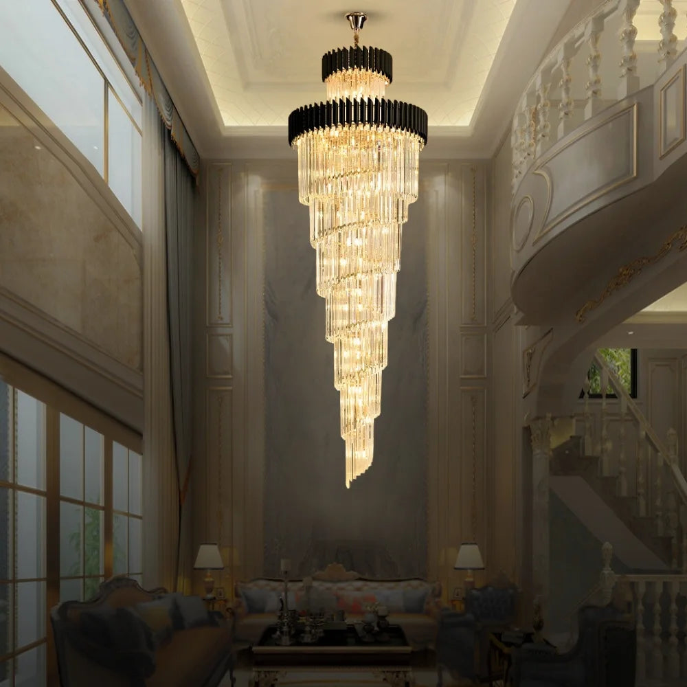 Long chandelier for staircase
