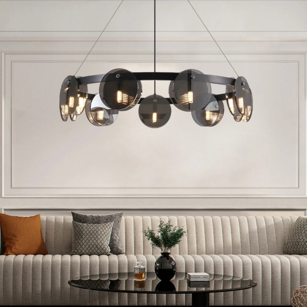 living room large hanging lamp