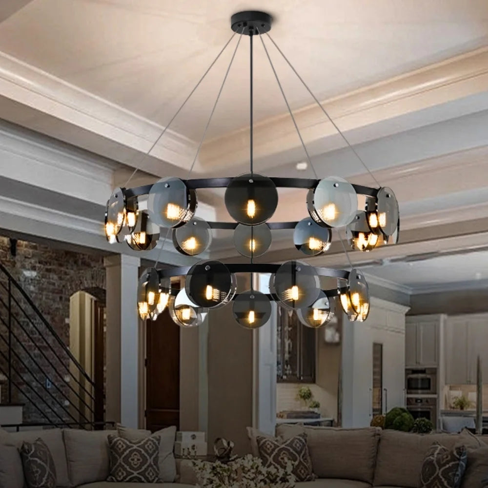 bedroom glass chandelier