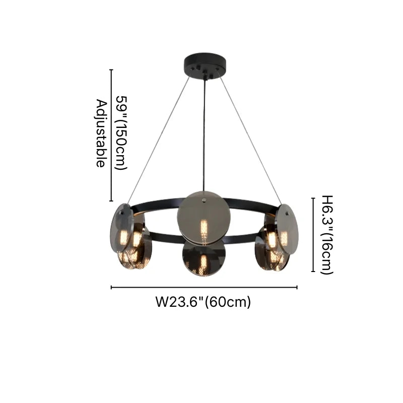 mini glass chandelier