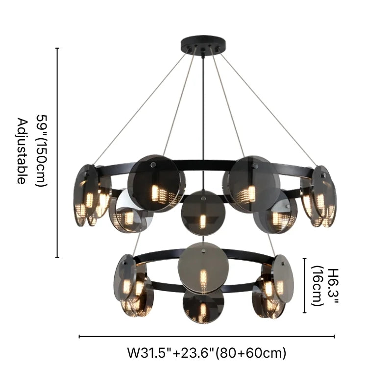 modern black chandelier