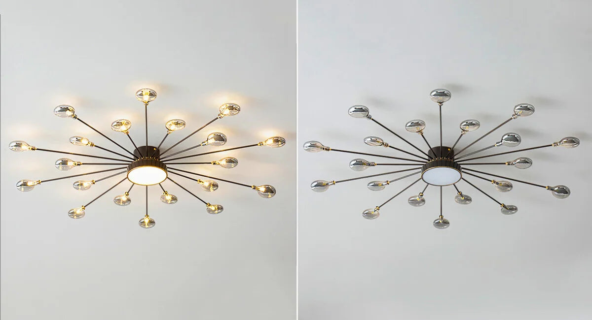 black flush mount chandelier