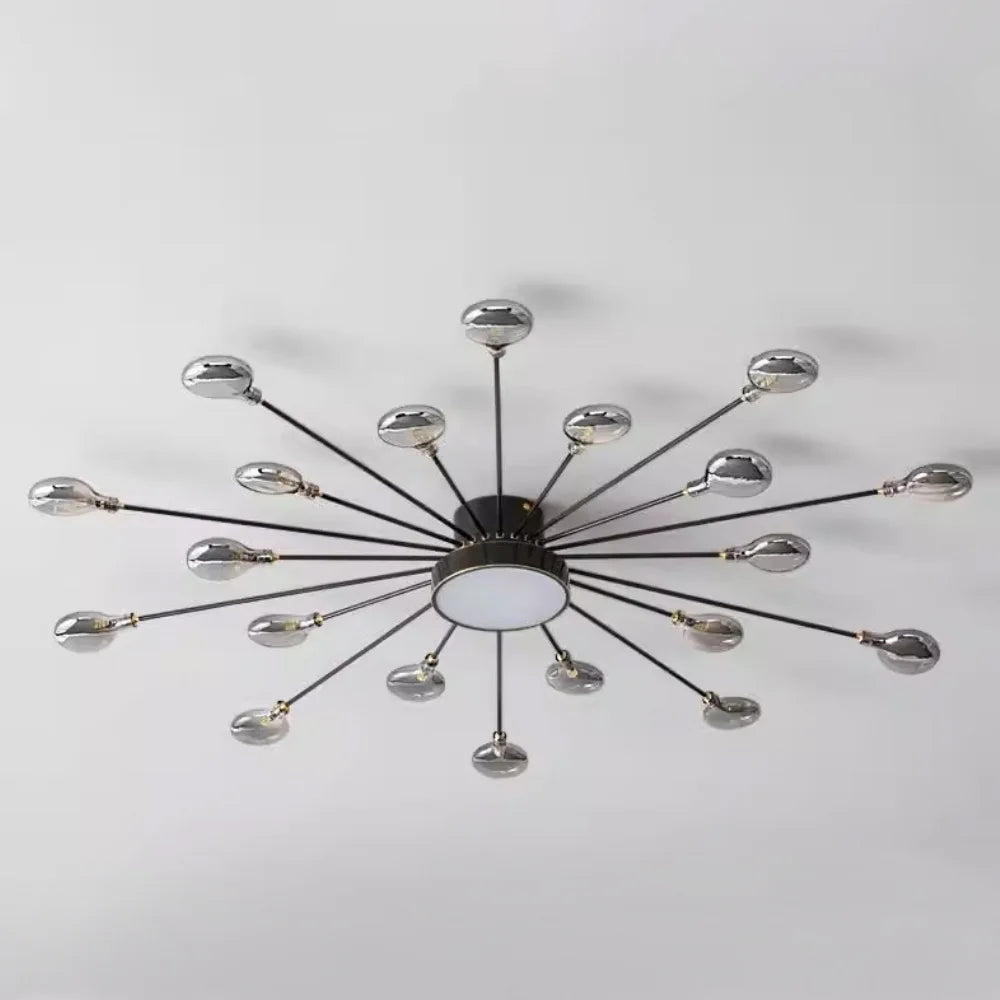 living room flush mount chandelier