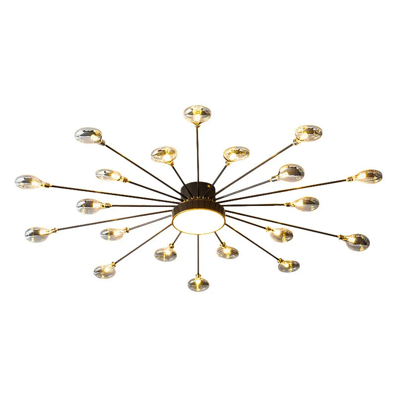modern flush mount chandelier