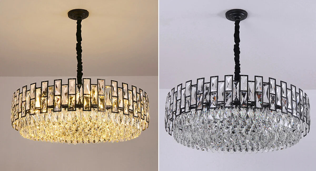 black pendant chandelier