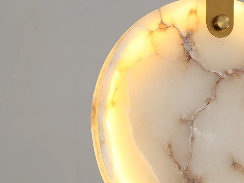 Marble Chandelier-Luxury Living Room Chandelier for High Ceilings Detail