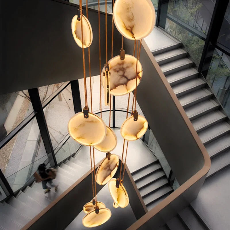 Marble Entryway Chandelier