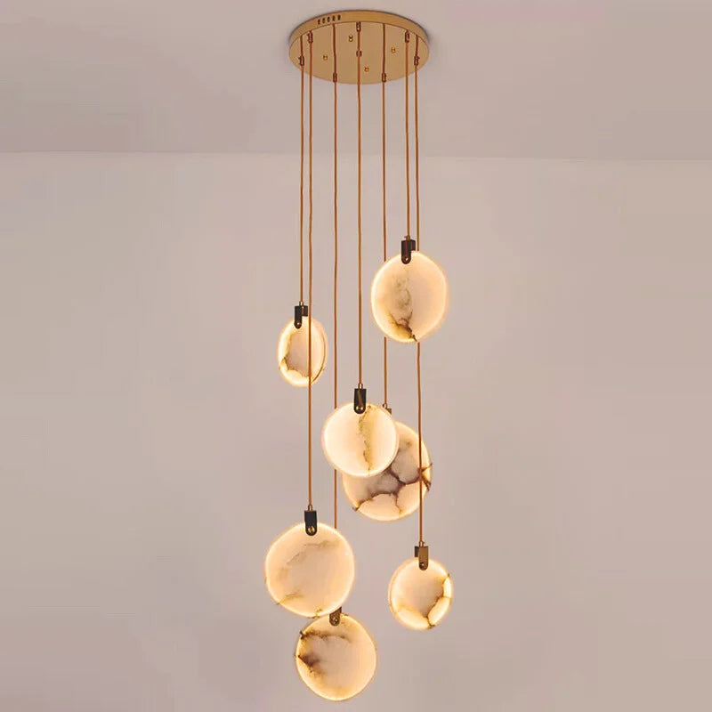 Marble Entryway Chandelier