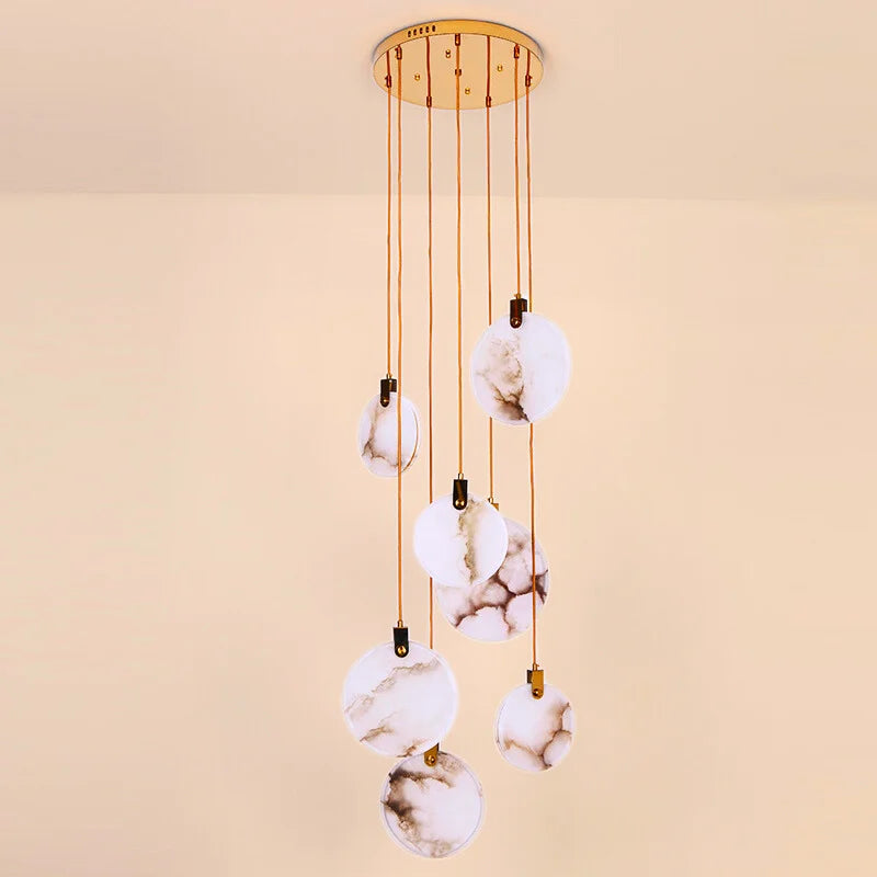 Marble Entryway Chandelier