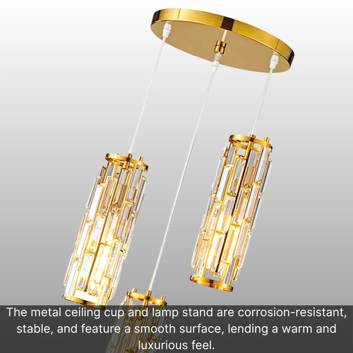 Minimalist Crystal Light Fixture